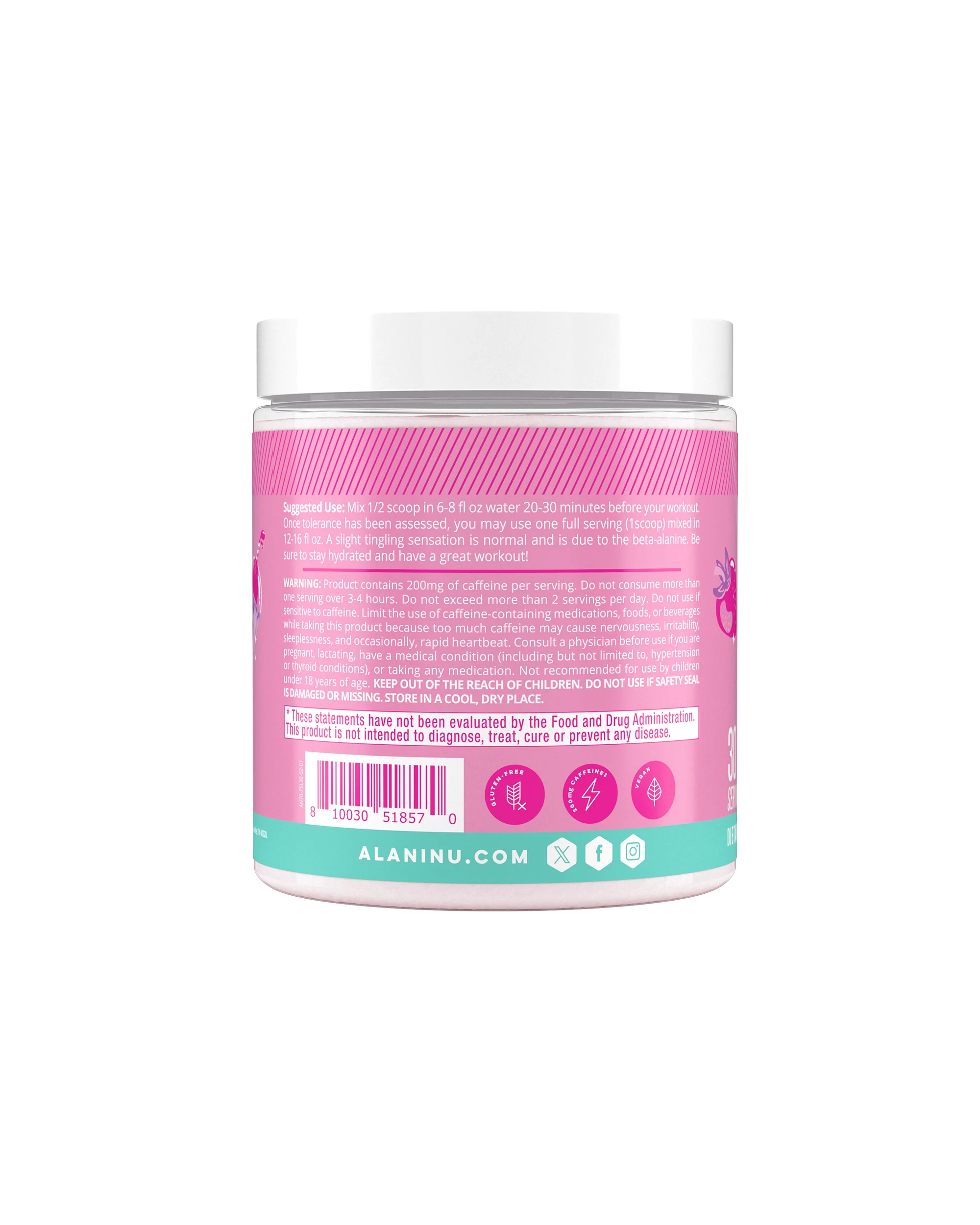 Alani Nu Featured Pre-Workout - Pink Slush - Image 5