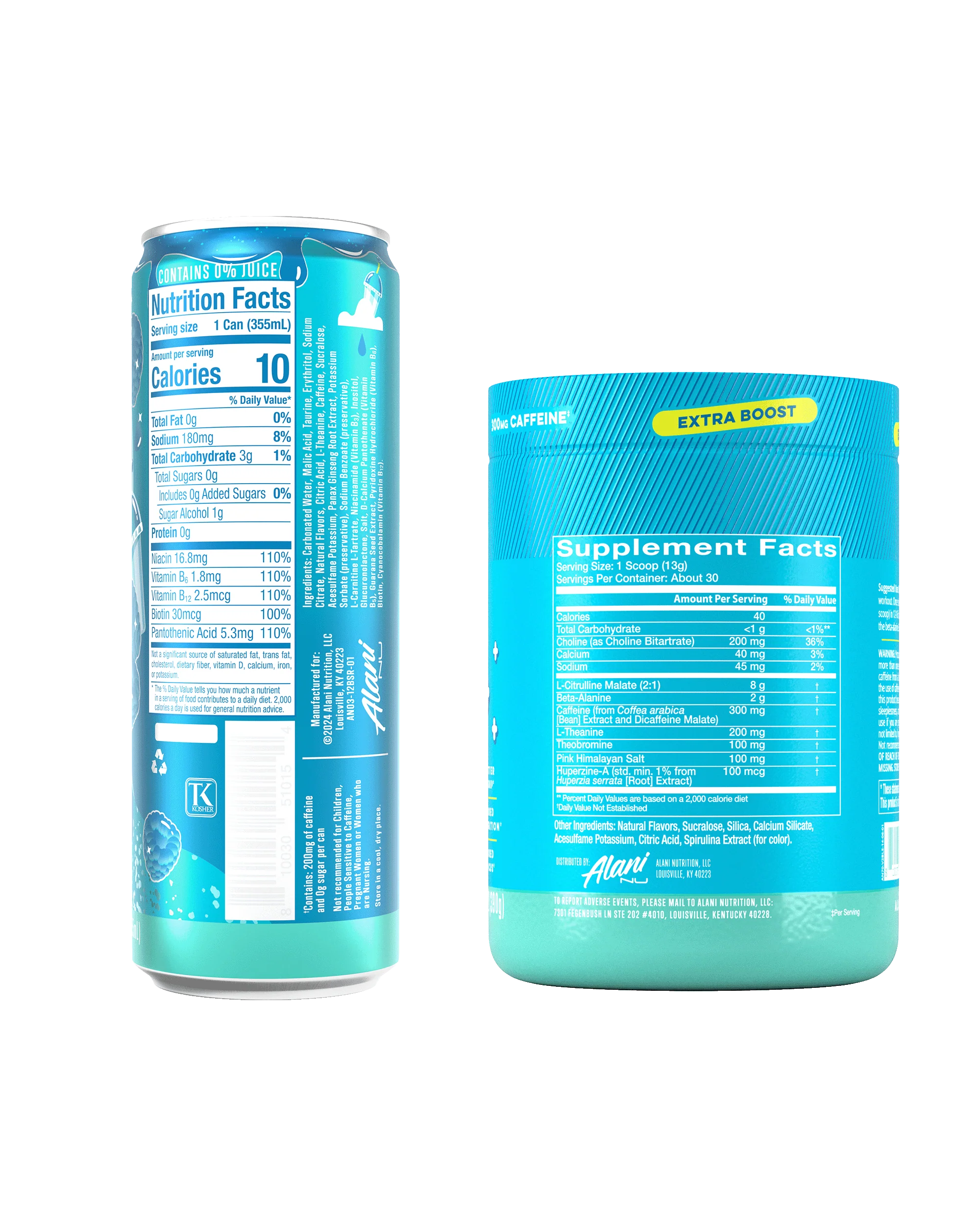 Alani Nu Featured Energy Drink & Pre-Workout+ - Blue Slush - Image 5