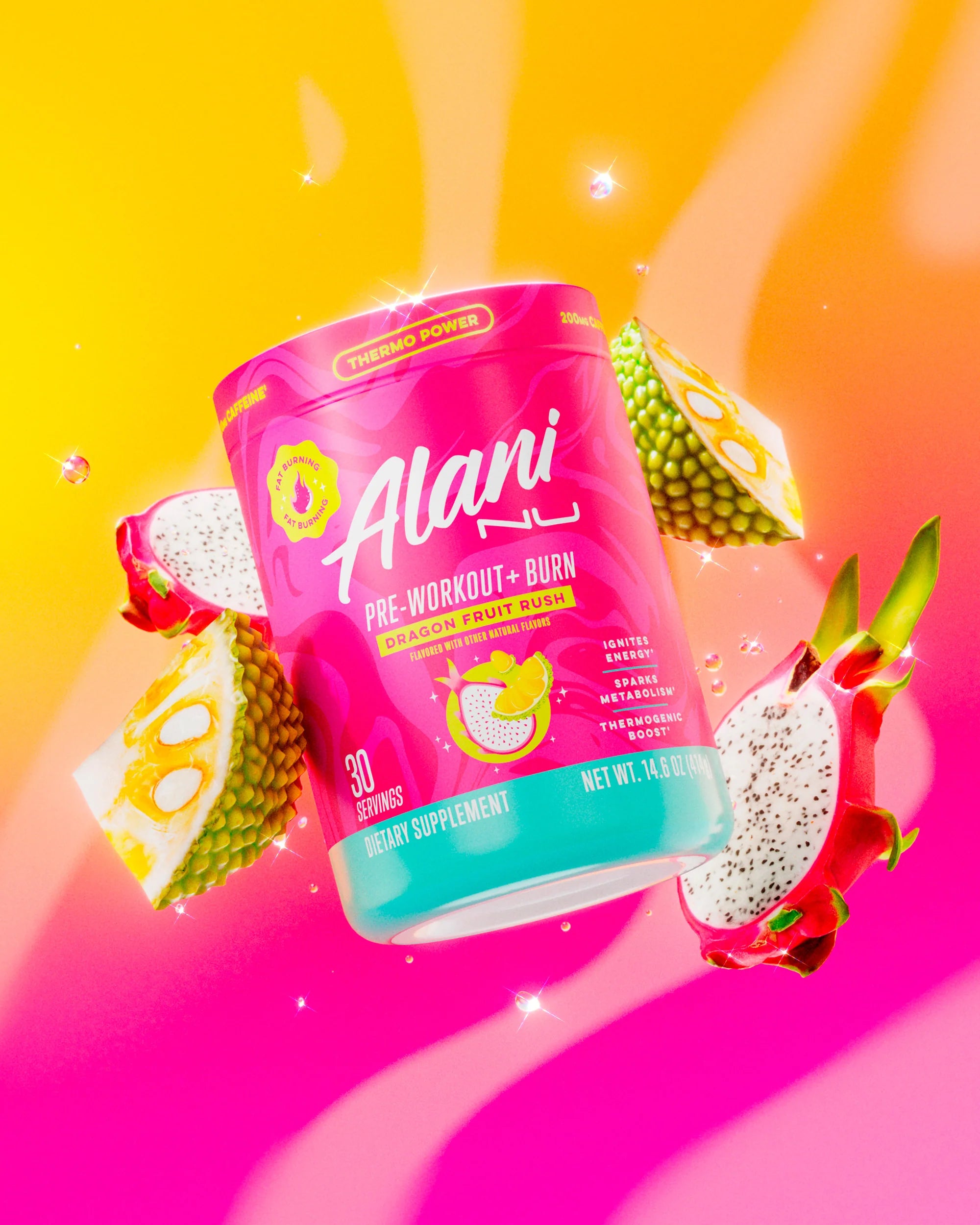 Alani Nu Featured Pre-Workout+ Burn - Dragon Fruit Rush - Image 2
