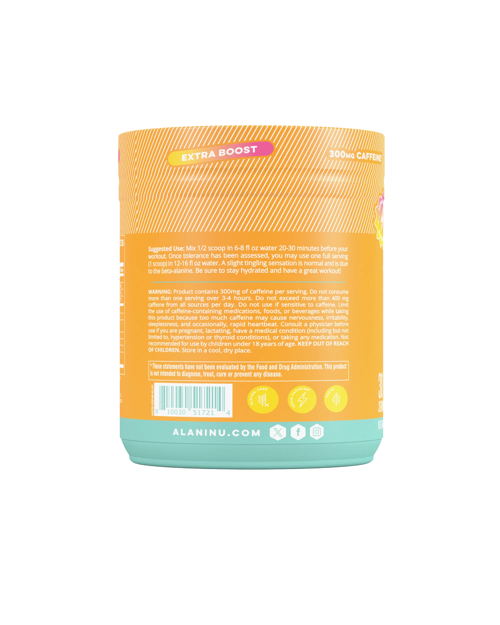 Alani Nu Featured Pre-Workout+ - Paradise Swirl - Image 5