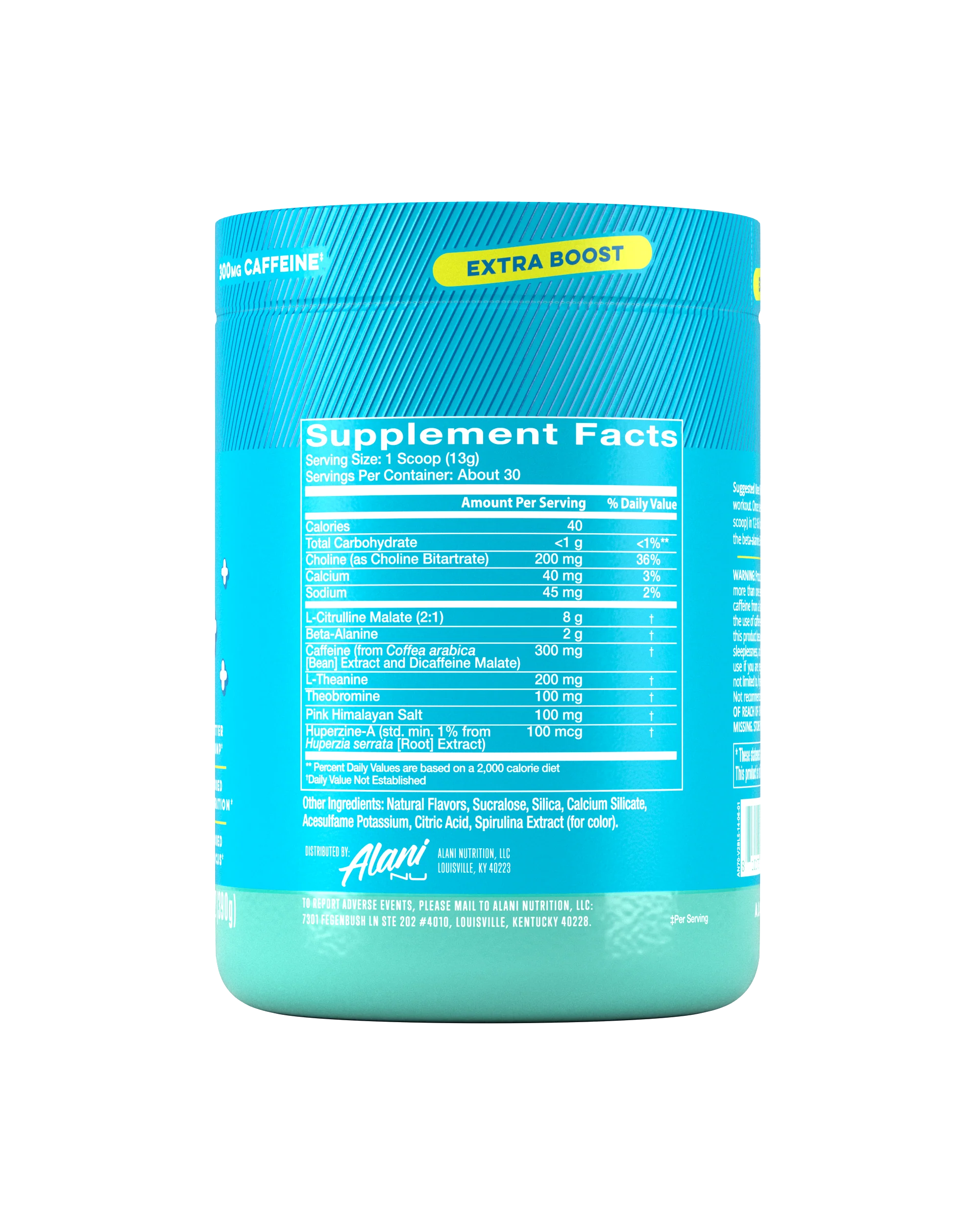 Alani Nu Featured Pre-Workout+ - Blue Slush - Image 6
