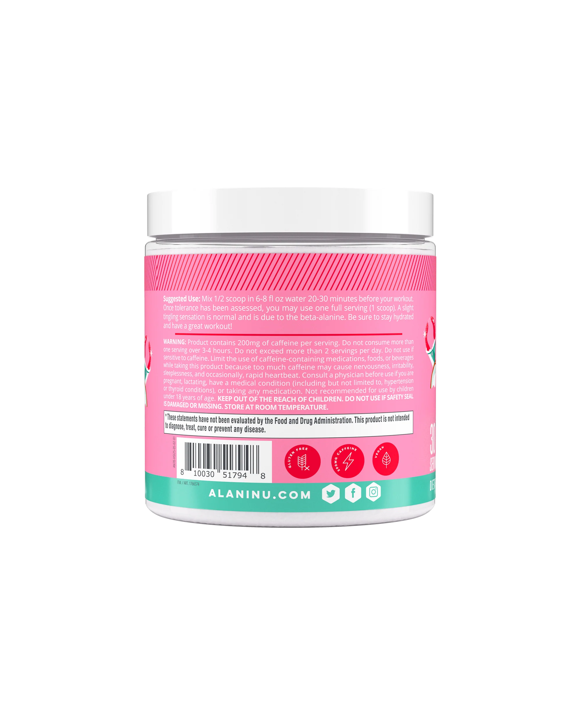 Alani Nu Featured Pre-Workout - Hawaiian Shaved Ice - Image 2