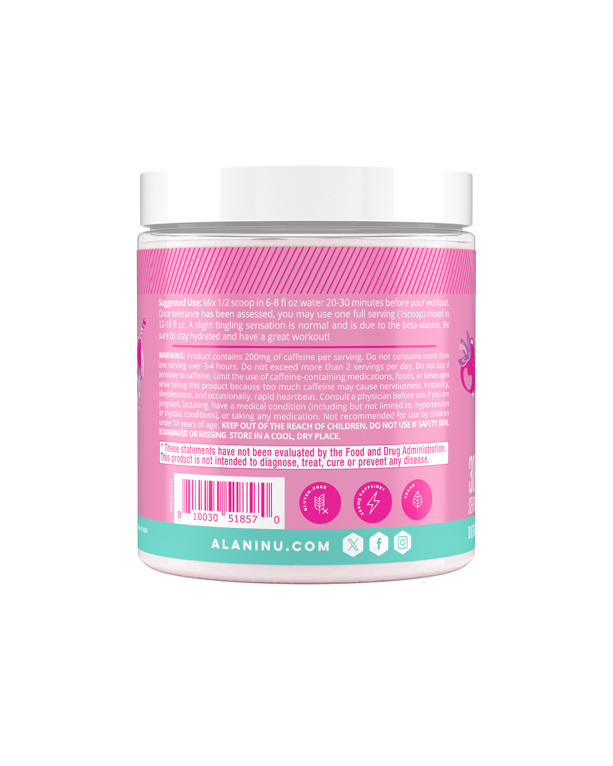 Alani Nu Featured pre-workout - pink slush - Image 3