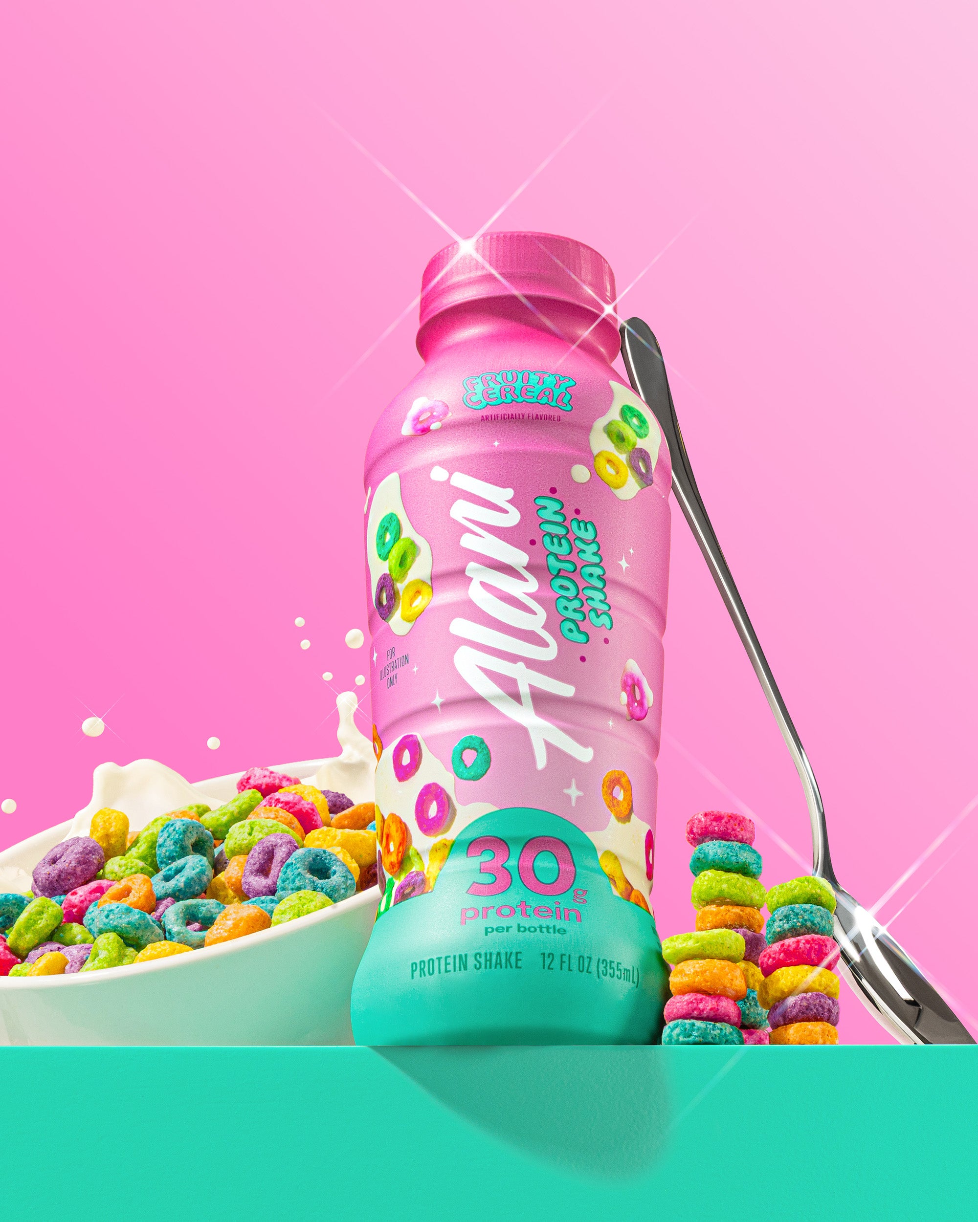 Alani Nu Featured 30g protein shake - fruity cereal - Image 3