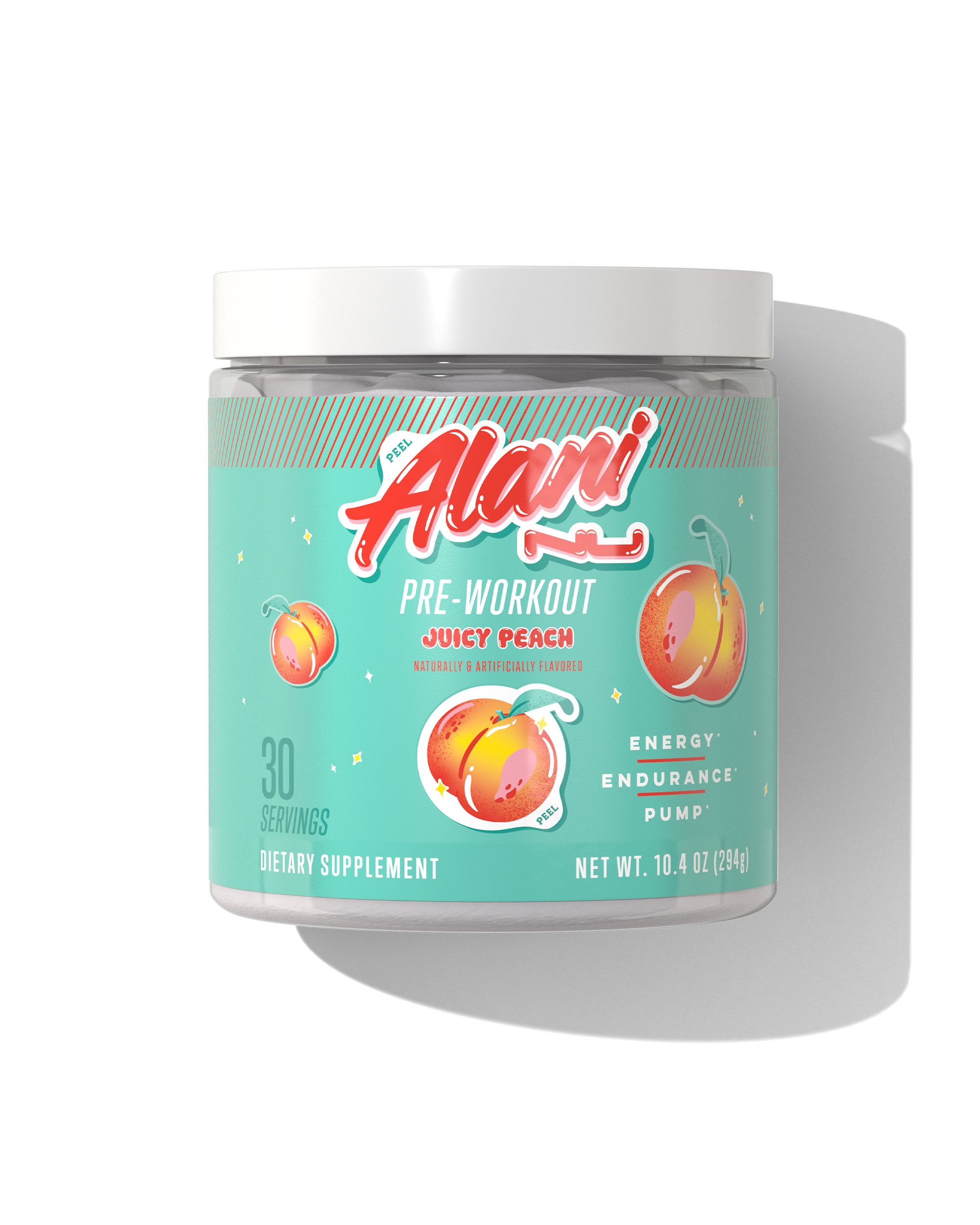 Alani Nu Featured pre-workout - juicy peach