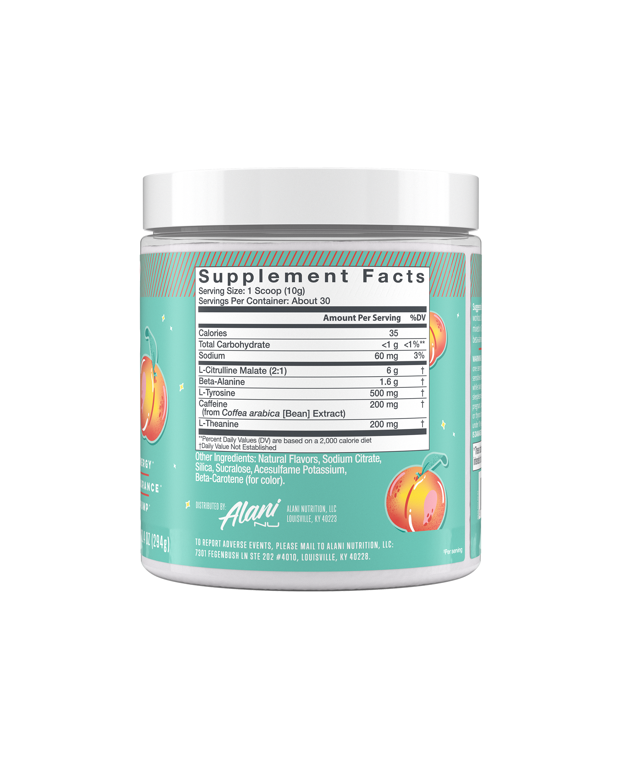 Alani Nu Featured pre-workout - juicy peach - Image 2
