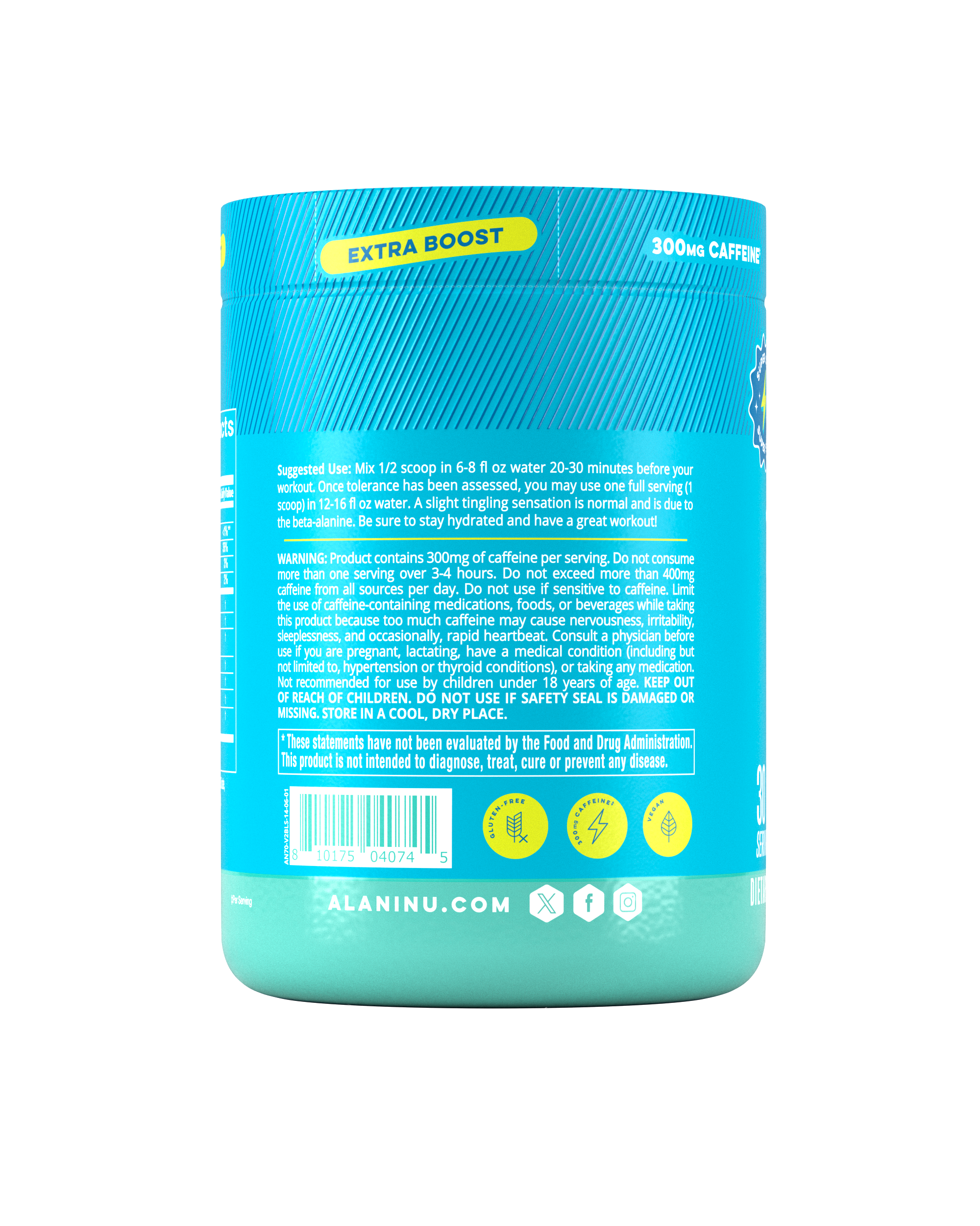Alani Nu Featured pre-workout+ - blue slush - Image 3