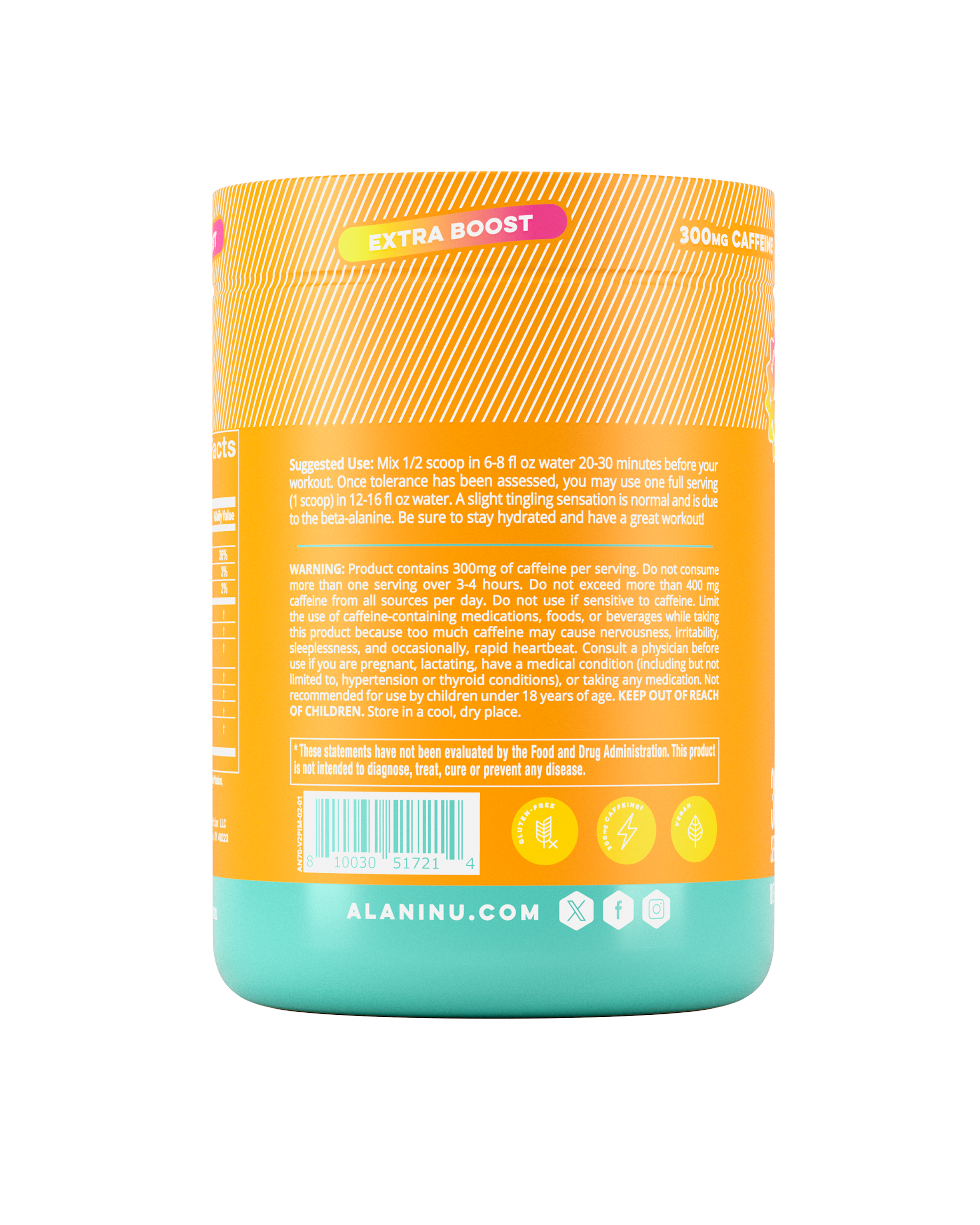 Alani Nu Featured pre-workout+ - paradise swirl - Image 3