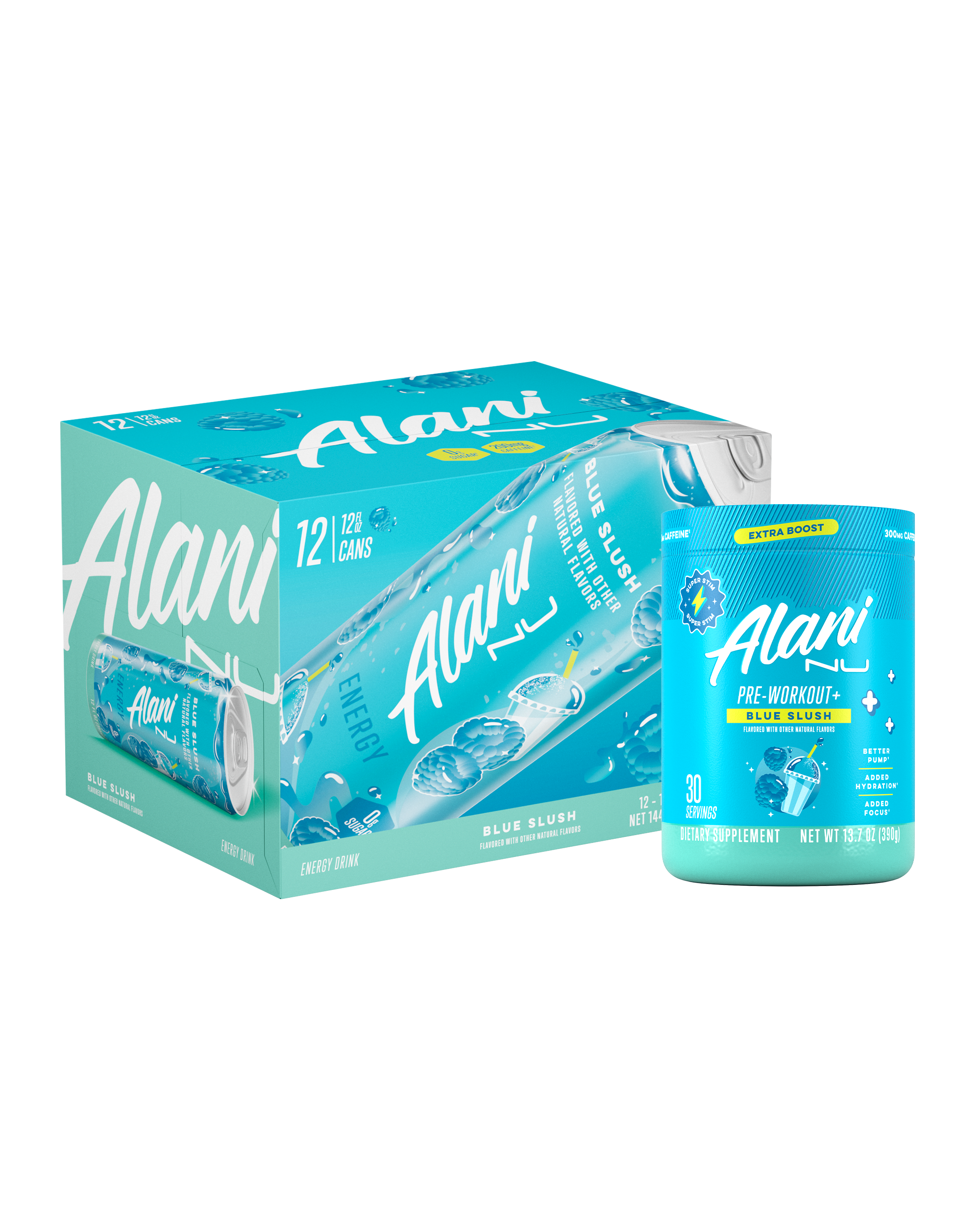 Alani Nu Featured energy drink & pre-workout+ - blue slush