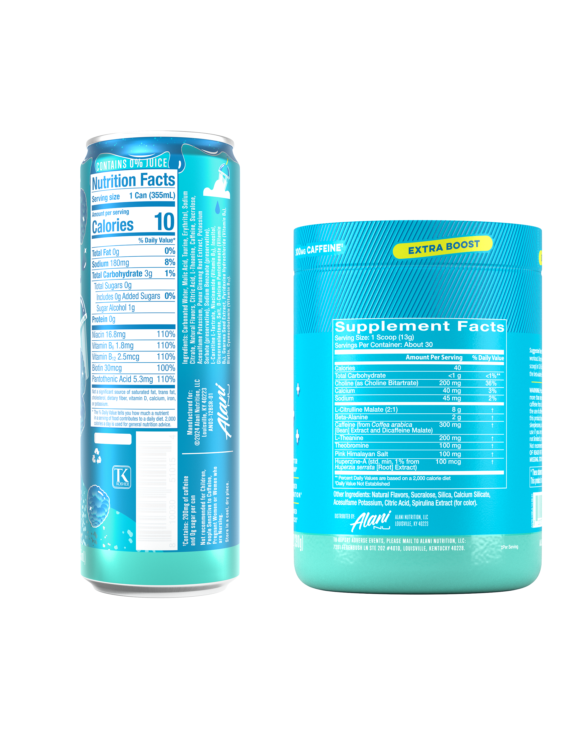 Alani Nu Featured energy drink & pre-workout+ - blue slush - Image 3