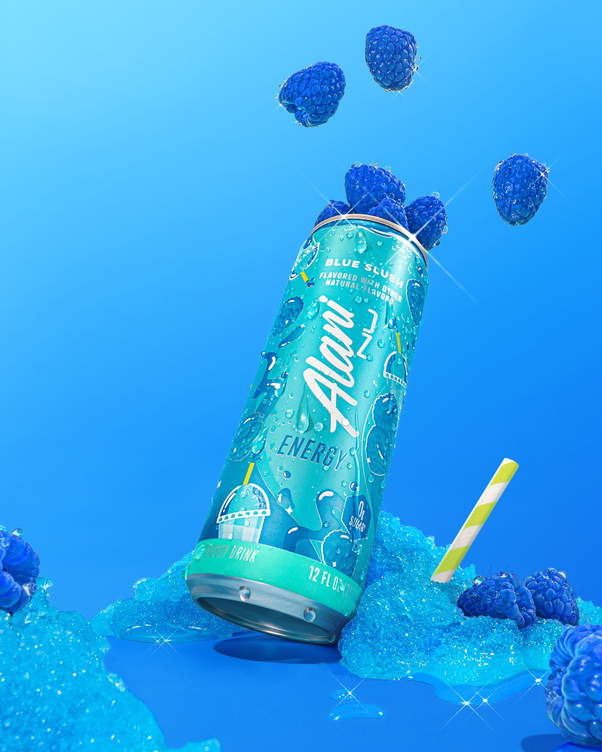 Alani Nu Featured energy drink & pre-workout+ - blue slush - Image 4