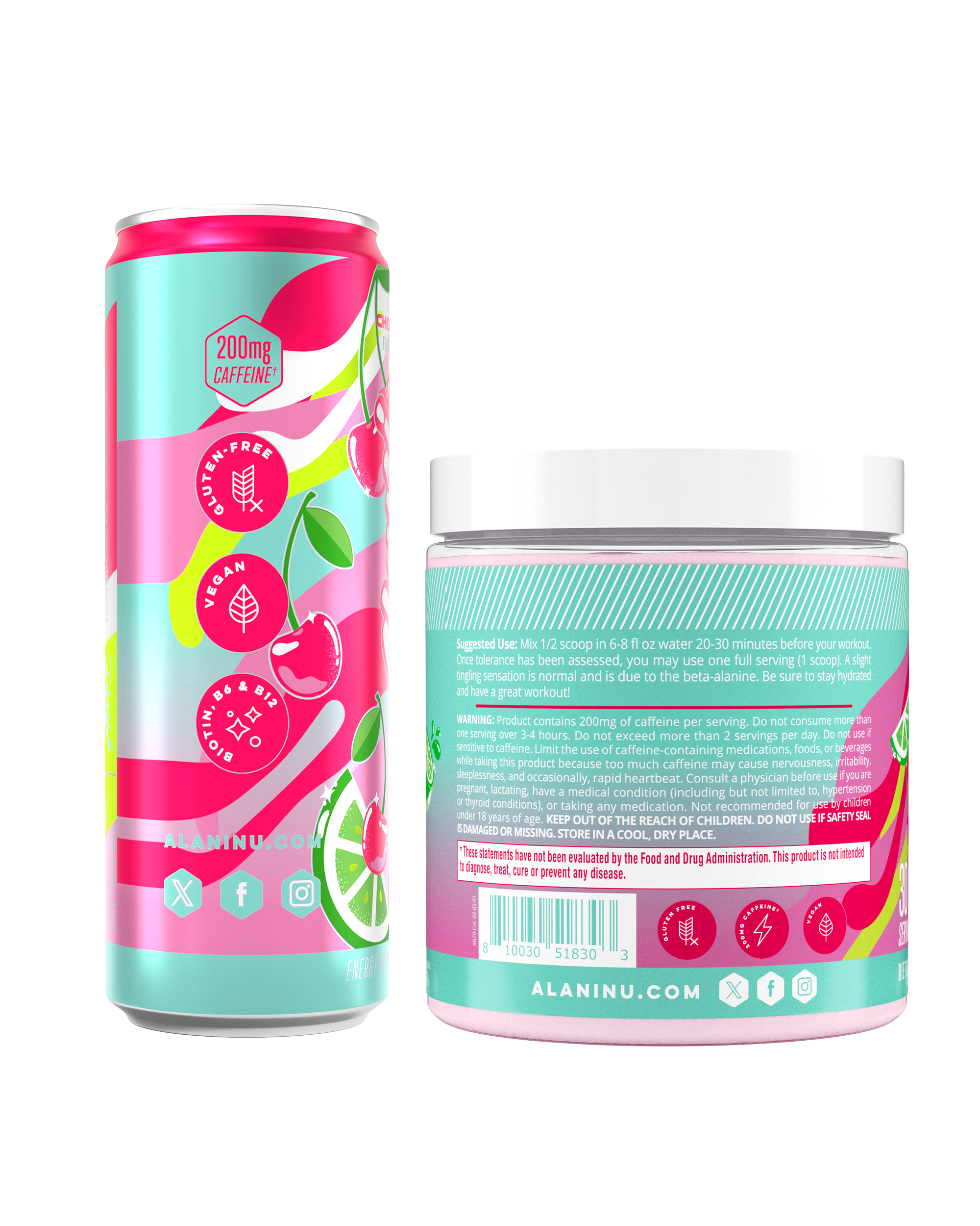 Alani Nu Featured energy drink & pre-workout - cherry Twist - Image 2
