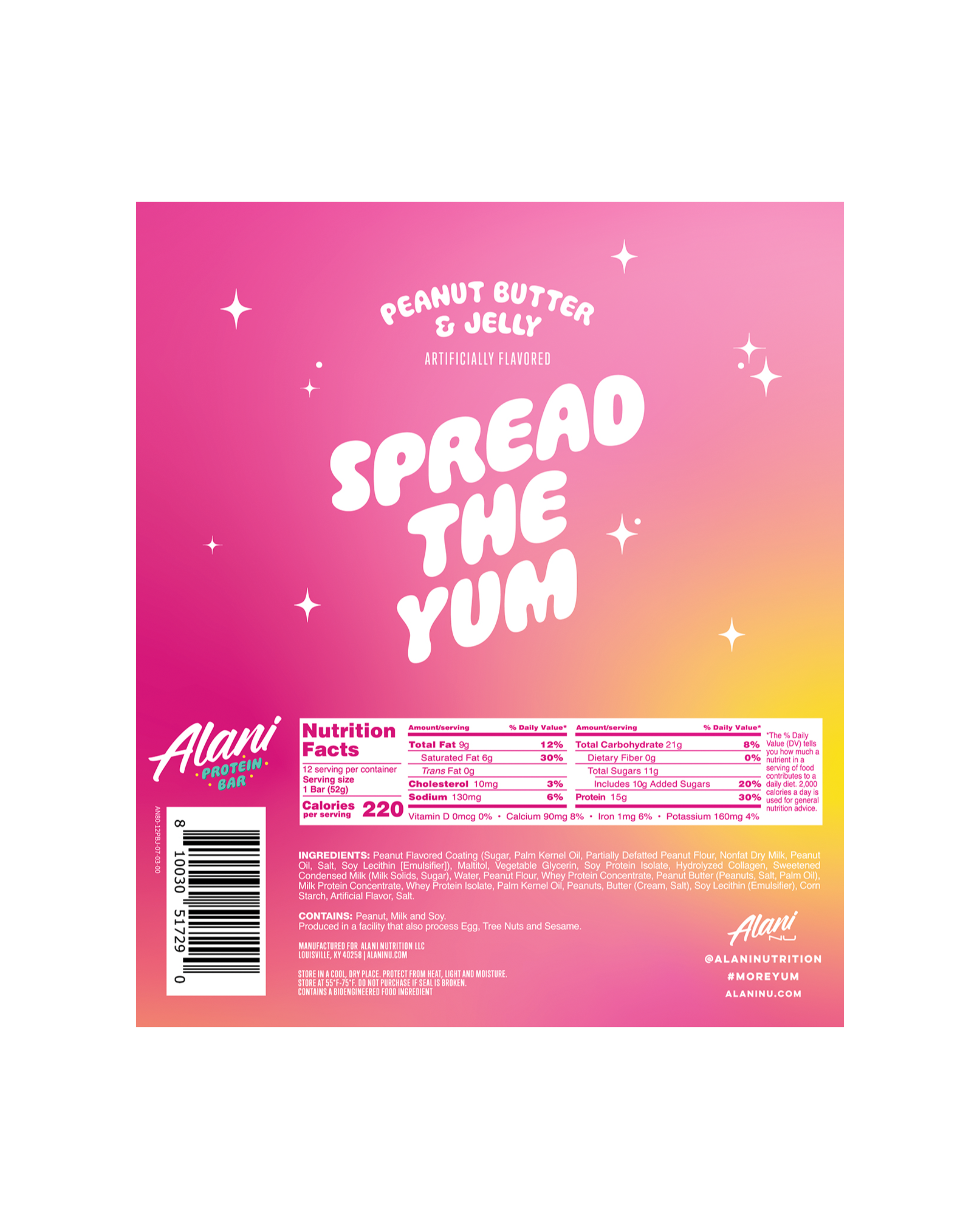 Alani Nu Featured protein bar - peanut butter & jelly - Image 3