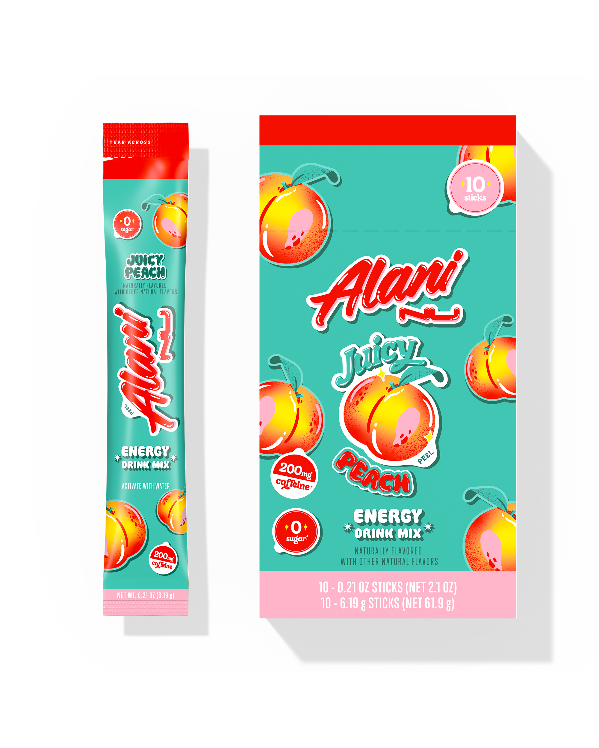 Alani Nu Featured energy sticks - juicy peach