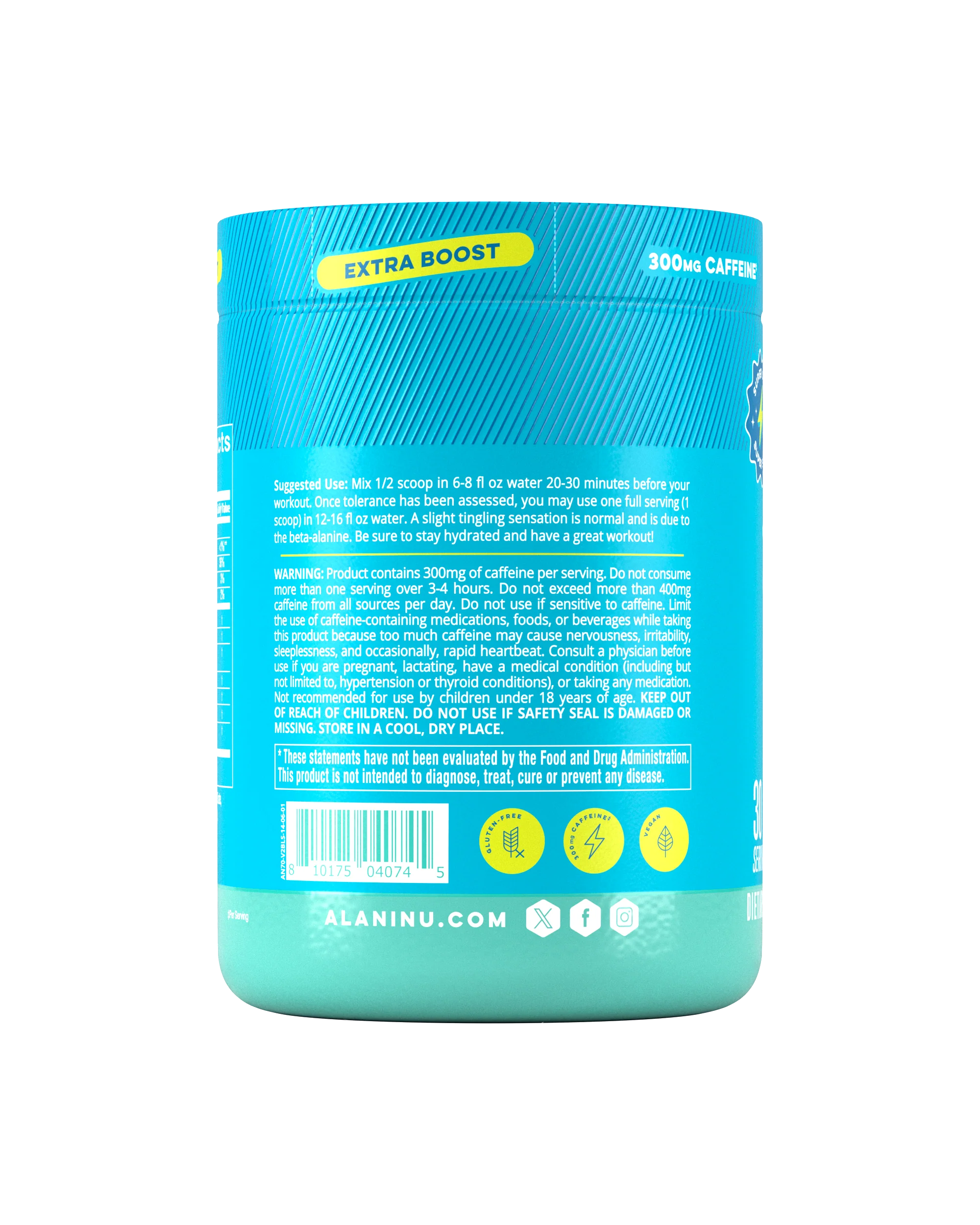Alani Nu Featured Pre-Workout+ - Blue Slush - Image 5