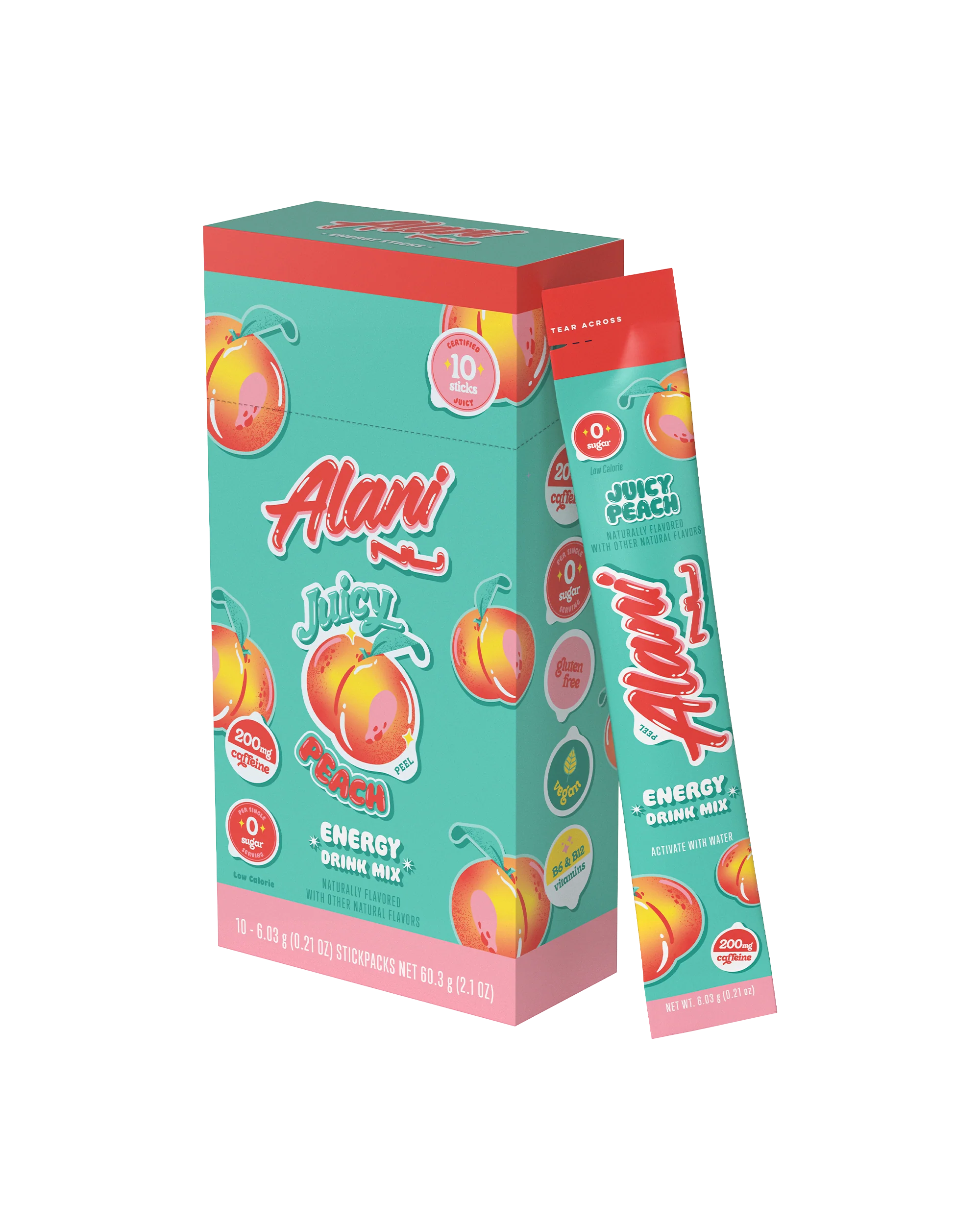 Alani Nu Featured Energy Sticks - Juicy Peach - Image 5