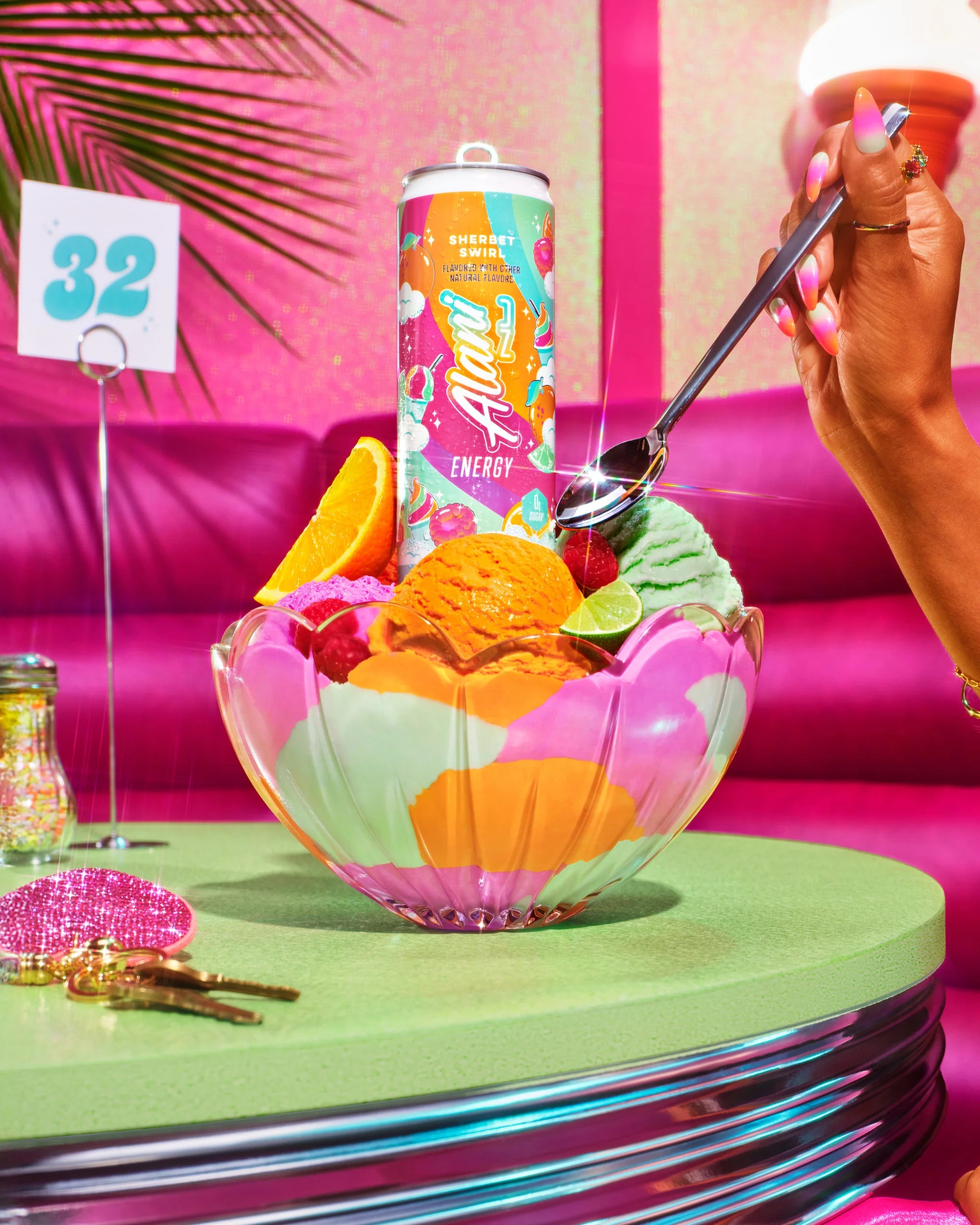 Alani Nu Featured Energy Drink - Sherbet Swirl - Image 2