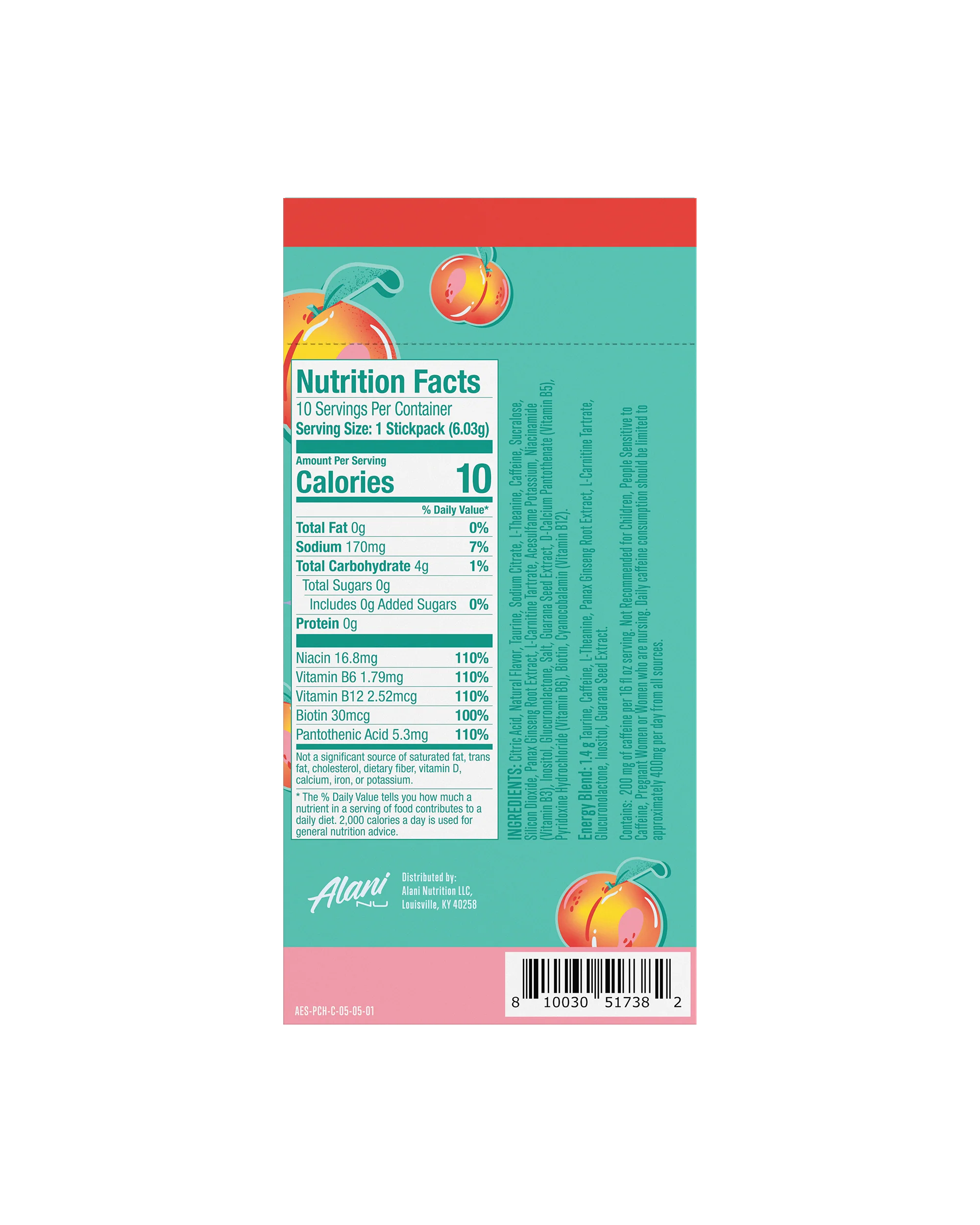 Alani Nu Featured Energy Sticks - Juicy Peach - Image 6