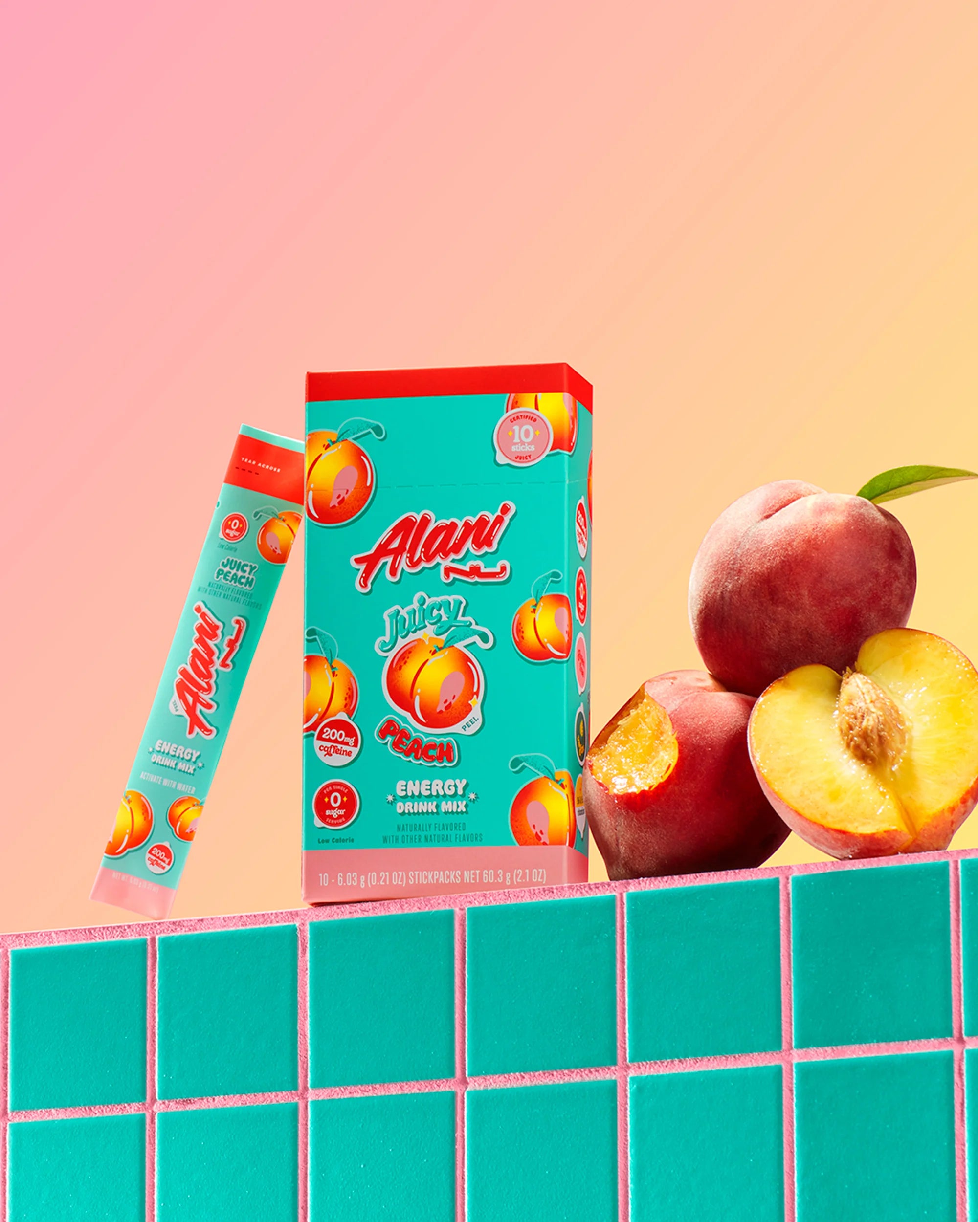 Alani Nu Featured Energy Sticks - Juicy Peach - Image 2