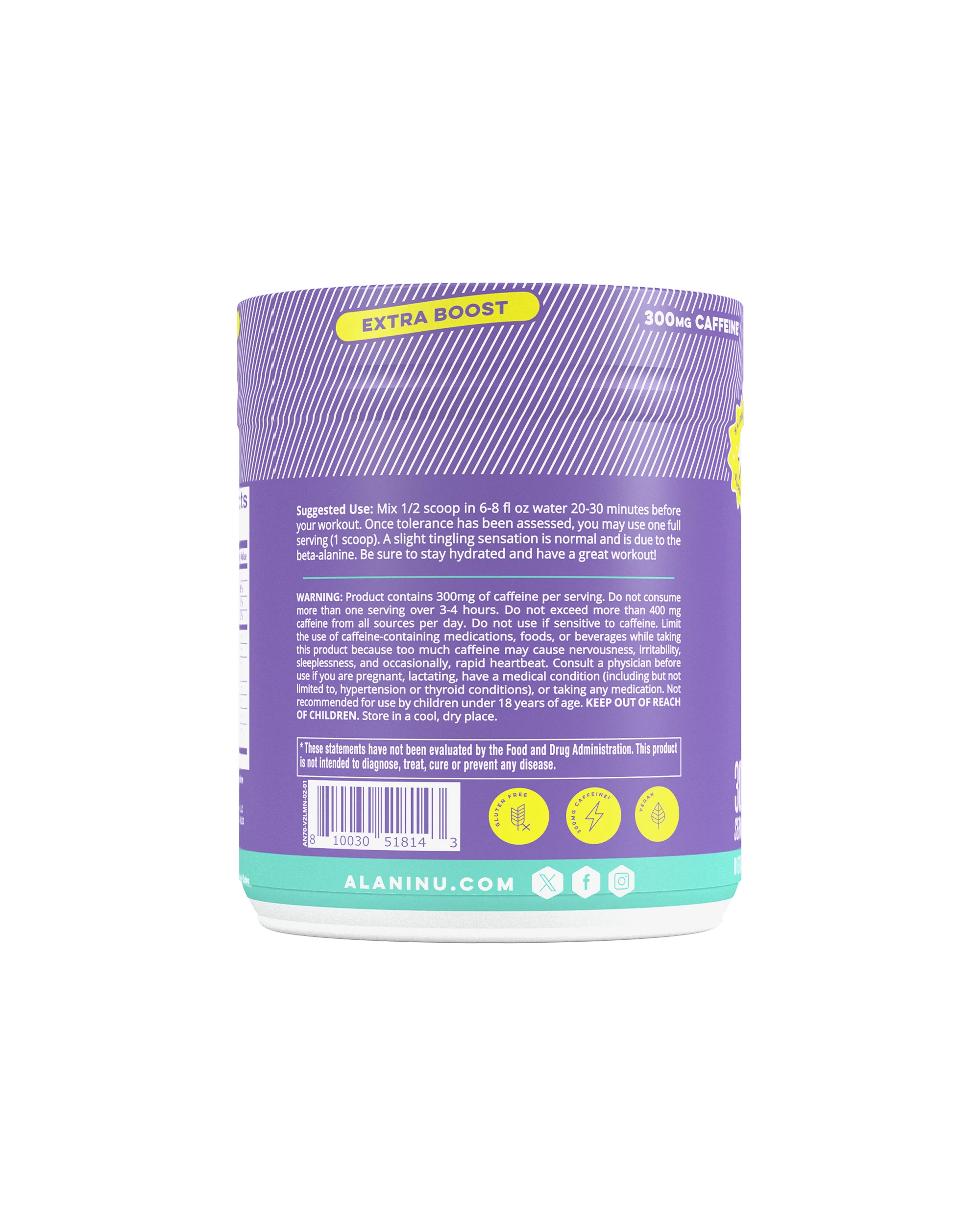 Alani Nu Featured Pre-Workout+ - Frozen Lemonade - Image 4