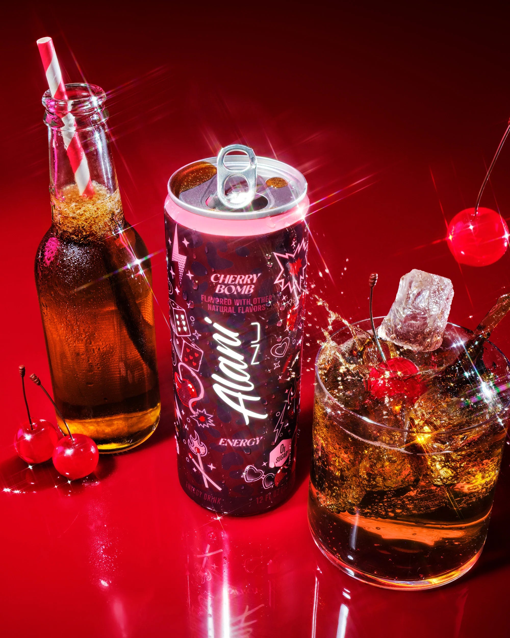 Alani Nu Featured Energy Drink - Cherry Bomb - Image 6